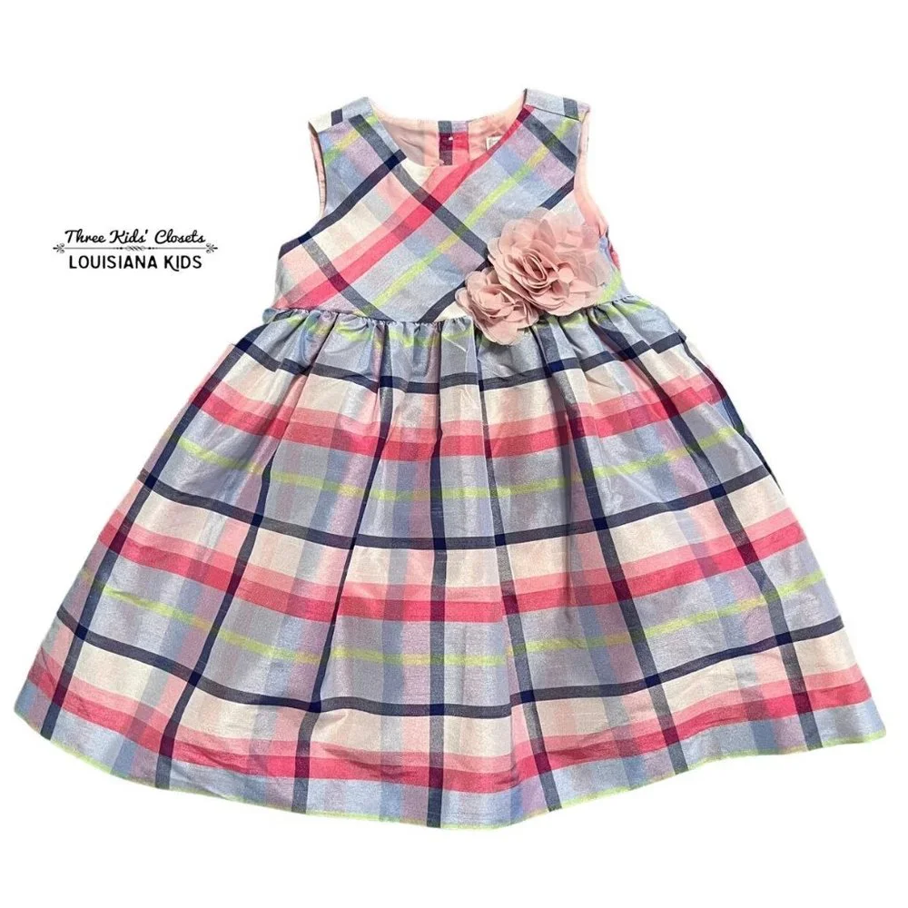 NEW Gymboree 12-18m Plaid Special Occasion Party Dress